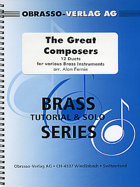 Illustration de THE GREAT COMPOSERS, 12 duets for various brass instruments