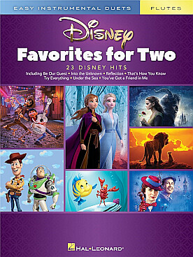 Illustration de DISNEY FAVORITES FOR TWO : 23 hits