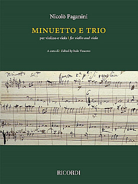 Illustration de Minuetto e trio per violino e viola