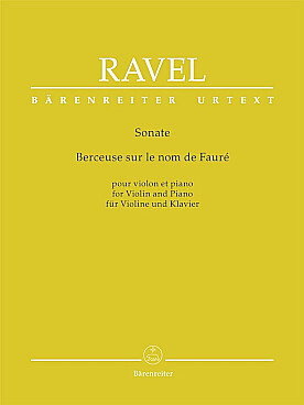 Illustration de Sonate - Berceuse sur le nom de Fauré