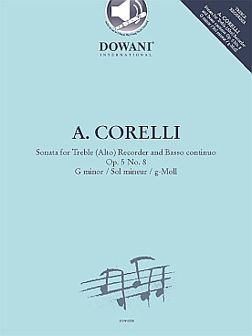 Illustration corelli sonate op. 5/8 en sol min
