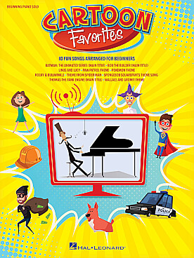 Illustration de CARTOON FAVORITES - Beginning piano solo