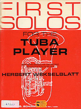 Illustration first solos for the tuba player