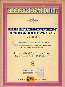 Illustration beethoven for brass : a suite