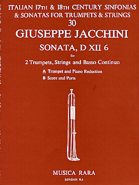 Illustration jacchini sonate n° xii/6 en re maj