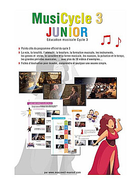 Illustration de MUSICYCLE 3 JUNIOR, éducation musicale cycle 3