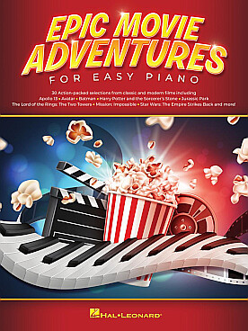 Illustration epic movie adventures for easy piano