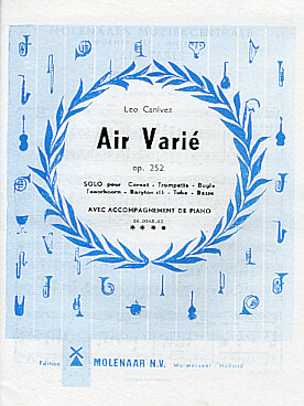 Illustration canivez air varie op. 252