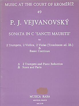 Illustration de Sonata "Sancti mauritii" pour 2 trompettes, 2 violons, 2 altos et basse continue