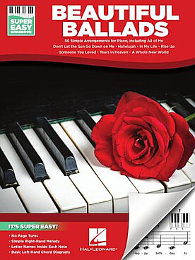 Illustration de BEAUTIFUL BALLADS : super easy songbook