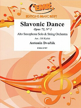 Illustration de Slavonic dance op. 72/2 pour saxophone solo et orchestre à cordes