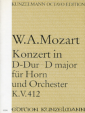 Illustration mozart concerto kv 412 en re maj