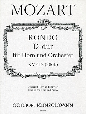 Illustration de Rondo KV 412 en ré M    