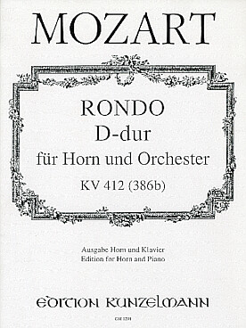 Illustration de Rondo KV 412 en ré M