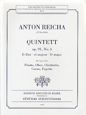 Illustration reicha quintette op. 91/3 en re maj