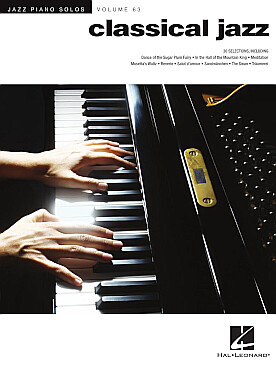 Illustration de JAZZ PIANO SOLOS SERIES - Vol. 63 : Classical jazz