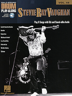 Illustration de DRUM PLAY ALONG - Vol. 40 : Stevie Ray VAUGHAN