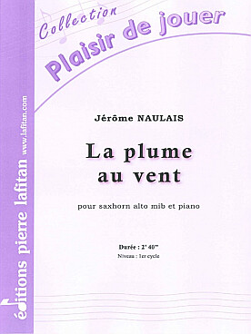 Illustration de La Plume au vent pour saxhorn alto et piano