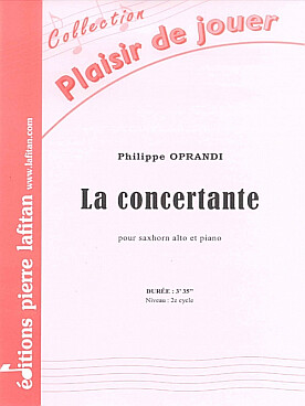 Illustration de La Concertante pour saxhorn alto et piano