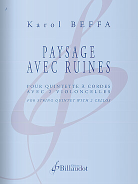 Illustration de Paysage avec ruines pour quintette à  cordes et 2 violoncelles