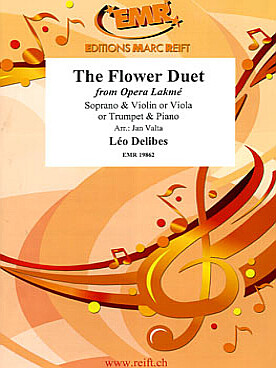 Illustration de Duo des fleurs (extrait de Lakmé) pour soprano et violon, ou alto ou trompette et piano