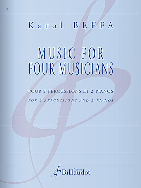Illustration de Music for 4 musicians pour 2 pianos et 2 percussions