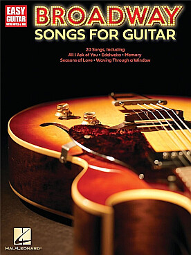 Illustration de BROADWAY SONGS FOR EASY GUITAR