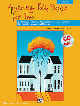 Illustration american folk songs for two
