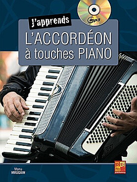 Illustration de J'apprends l'accordéon à touches piano avec CD mp3