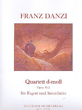 Illustration de Quatuor op. 40 N° 2 en ré m pour basson, violon, alto et violoncelle