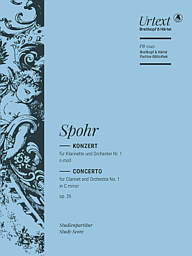 Illustration de Concerto N° 1 op. 26 en do m pour clarinette