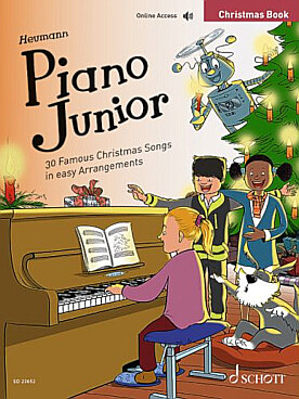 Illustration piano junior christmas book