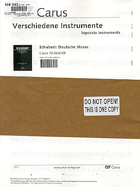 Illustration de Deutsche messe pour chœur mixte - Parties