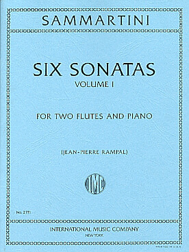 Illustration de 6 Sonates pour flûte et basse continue - Vol. 1 : N° 1 à 3