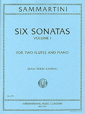 Illustration sammartini 6 sonates vol. 1 : n° 1 a 3