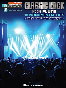 Illustration de CLASSIC ROCK for flute : 10 monumental hits