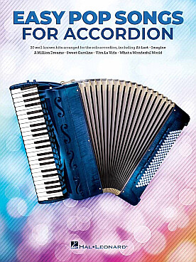 Illustration easy pop songs for accordion