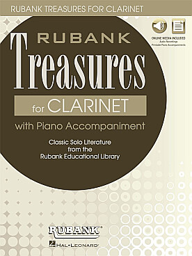 Illustration de RUBANK TREASURES for clarinet