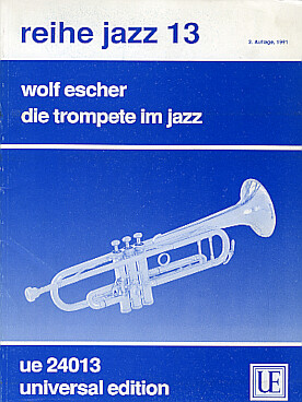 Illustration escher die trompete im jazz