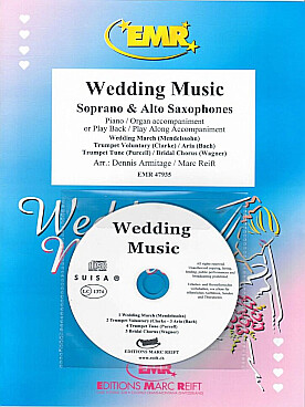 Illustration de WEDDING MUSIC pour duo saxophone alto et soprano et piano/orgue ou CD