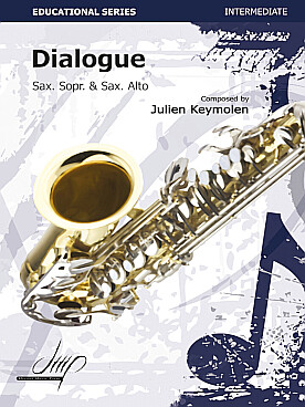 Illustration de Dialogue for soprano and alto saxophones