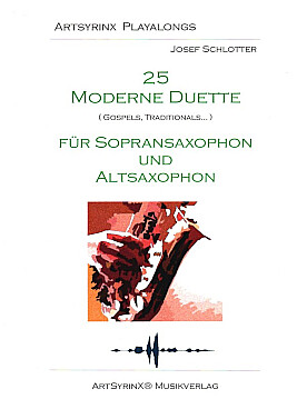 Illustration de 25 MODERN DUETTE für 2 saxophone (SA)