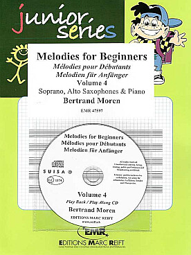 Illustration de Melodies for beginners for soprano, alto saxophone et piano - Volume 4