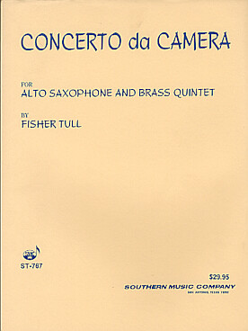 Illustration de Concerto da camera pour saxophone alto et quintette de cuivres   