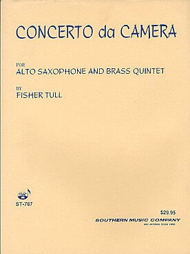 Illustration de Concerto da camera pour saxophone alto et quintette de cuivres