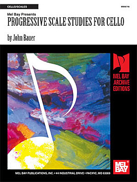 Illustration de Progressive scale studies for cello