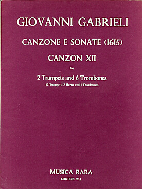 Illustration de Canzon XII pour 2 trompettes et 6 trombones