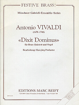 Illustration de Dixit dominus pour quintette de cuivres et orgue