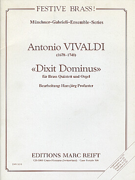 Illustration de Dixit dominus pour quintette de cuivres et orgue