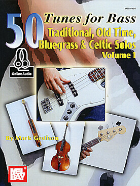 Illustration de 50 TUNES FOR BASS traditional, old time, bluegrass & celtic solos - Vol. 1